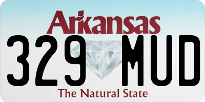 AR license plate 329MUD