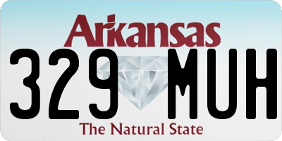 AR license plate 329MUH