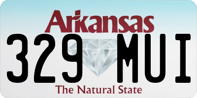 AR license plate 329MUI