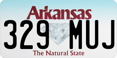 AR license plate 329MUJ