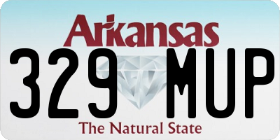 AR license plate 329MUP