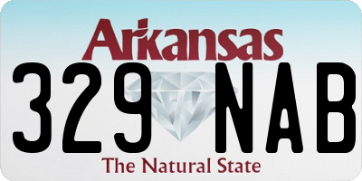 AR license plate 329NAB