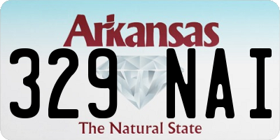 AR license plate 329NAI