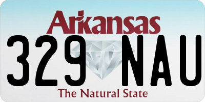 AR license plate 329NAU