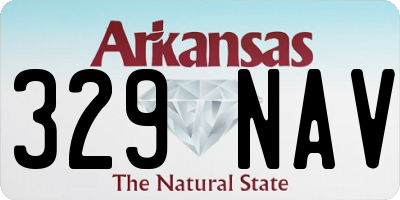 AR license plate 329NAV