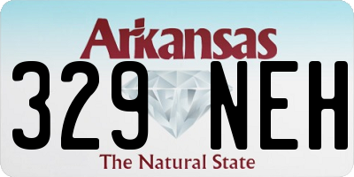 AR license plate 329NEH