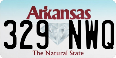 AR license plate 329NWQ