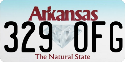 AR license plate 329OFG