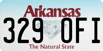 AR license plate 329OFI