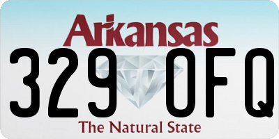 AR license plate 329OFQ