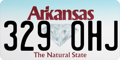 AR license plate 329OHJ