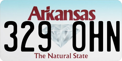 AR license plate 329OHN