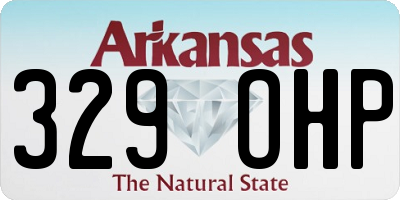 AR license plate 329OHP