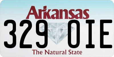 AR license plate 329OIE