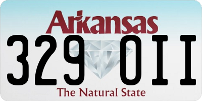 AR license plate 329OII