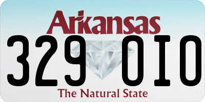 AR license plate 329OIO