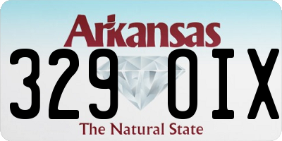 AR license plate 329OIX