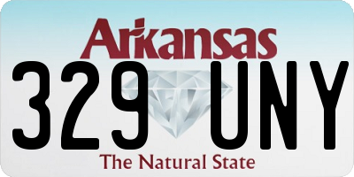 AR license plate 329UNY