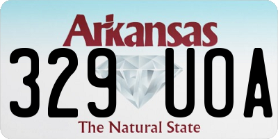 AR license plate 329UOA
