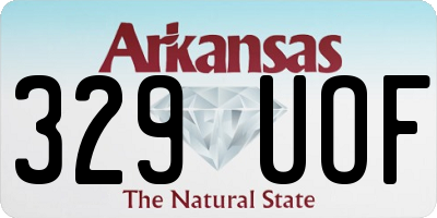 AR license plate 329UOF