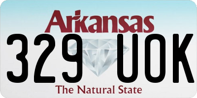 AR license plate 329UOK