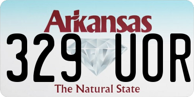 AR license plate 329UOR