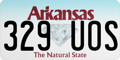 AR license plate 329UOS