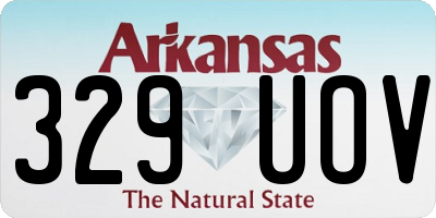 AR license plate 329UOV