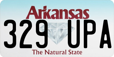 AR license plate 329UPA