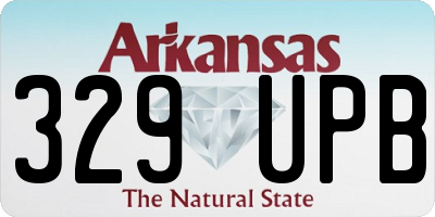 AR license plate 329UPB