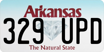 AR license plate 329UPD