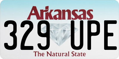 AR license plate 329UPE