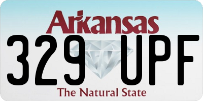 AR license plate 329UPF