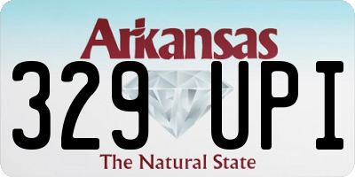 AR license plate 329UPI
