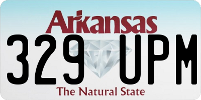 AR license plate 329UPM