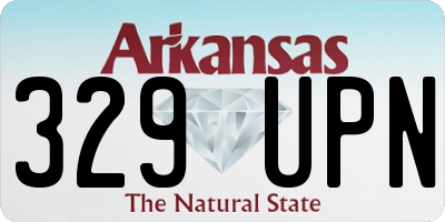AR license plate 329UPN