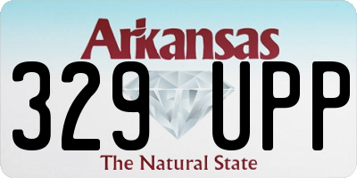AR license plate 329UPP
