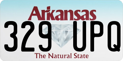 AR license plate 329UPQ