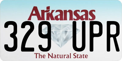 AR license plate 329UPR
