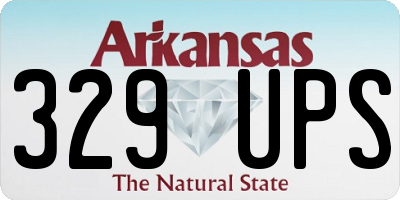 AR license plate 329UPS