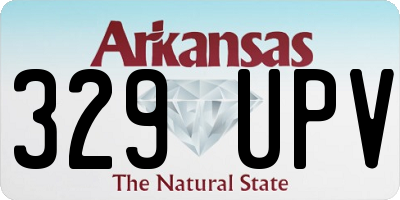 AR license plate 329UPV