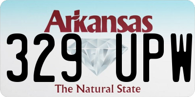 AR license plate 329UPW