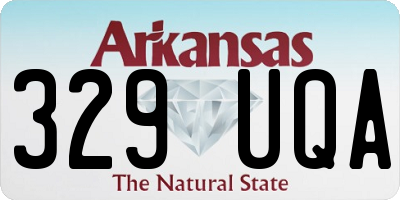 AR license plate 329UQA