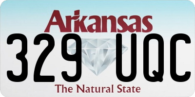 AR license plate 329UQC