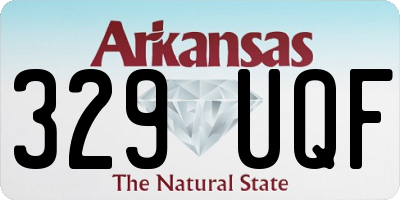 AR license plate 329UQF