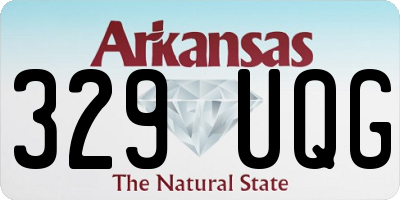 AR license plate 329UQG