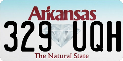 AR license plate 329UQH