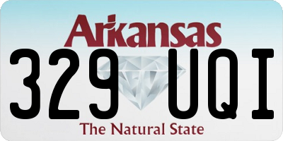 AR license plate 329UQI