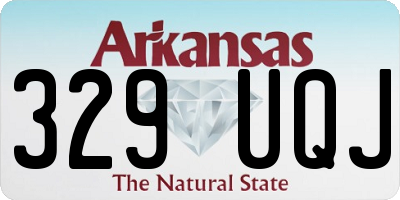 AR license plate 329UQJ