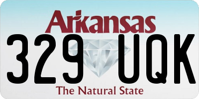 AR license plate 329UQK